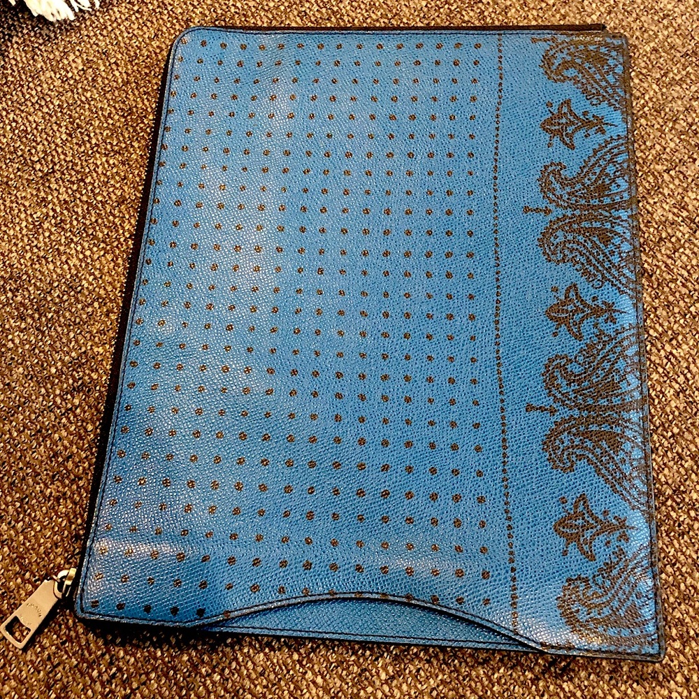 COACH LIMITED COLLECTION PAISLEY PRINT IPAD CLUTCH